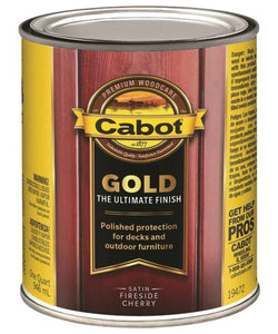 Cabot 19472 Gold Low VOC Exterior Stain, Cherry, 1 Quart