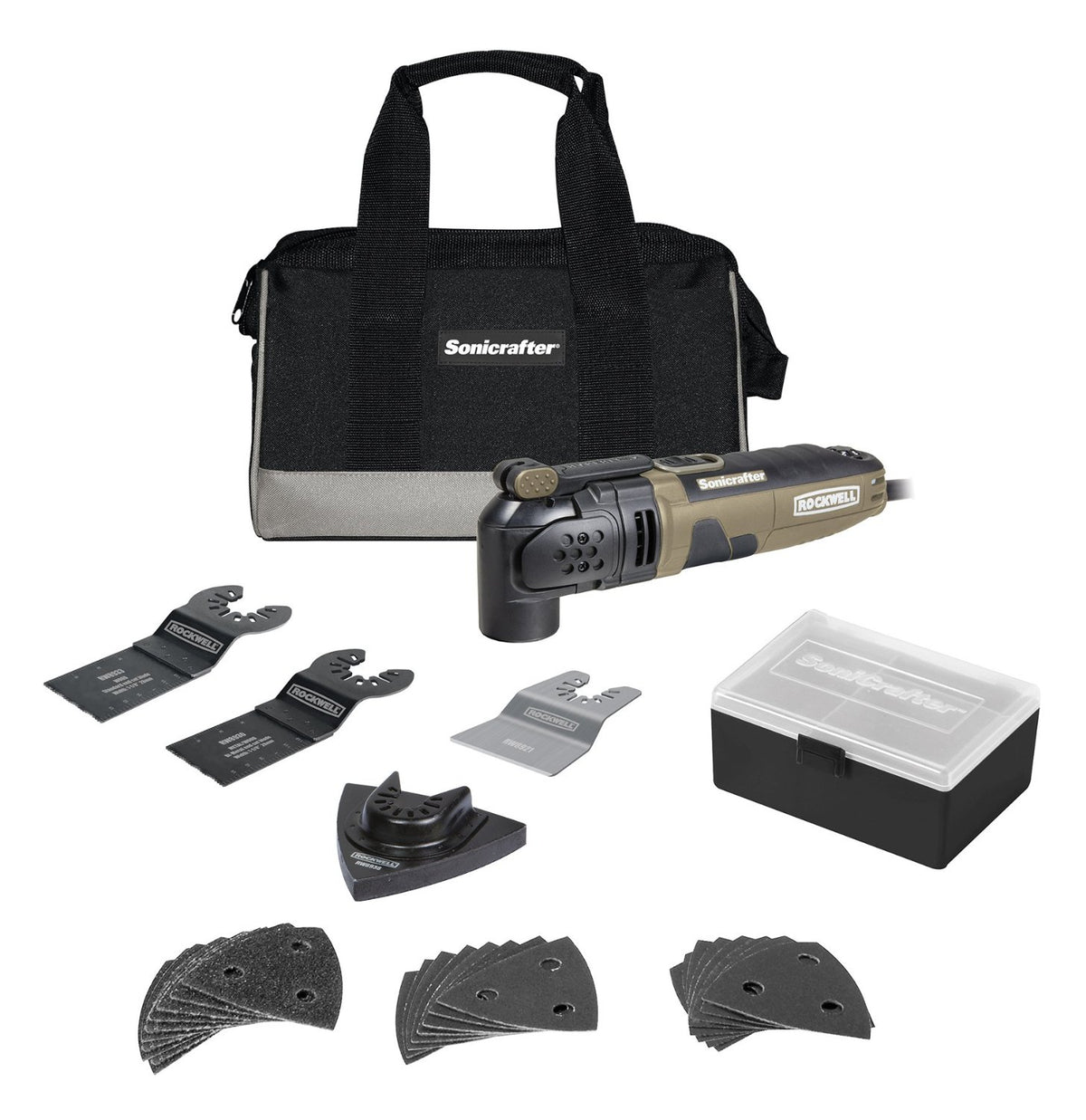 Rockwell RK5121K Sonicrafter Oscillating Tool Kit, 3 Amp
