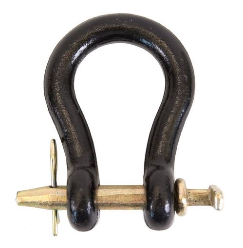 Koch 4002553/M8178 Forged Straight Clevis, 7/8", Black