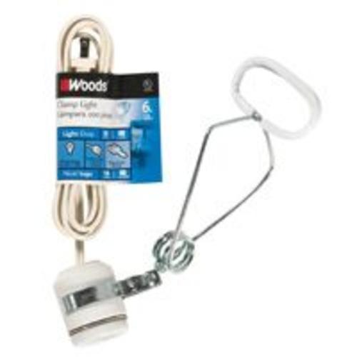 Woods 0328 Portable Socket Clamp, 6', White