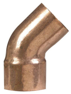 Elkhart 31216 Street Elbow, Copper, 1-1/2", 45°