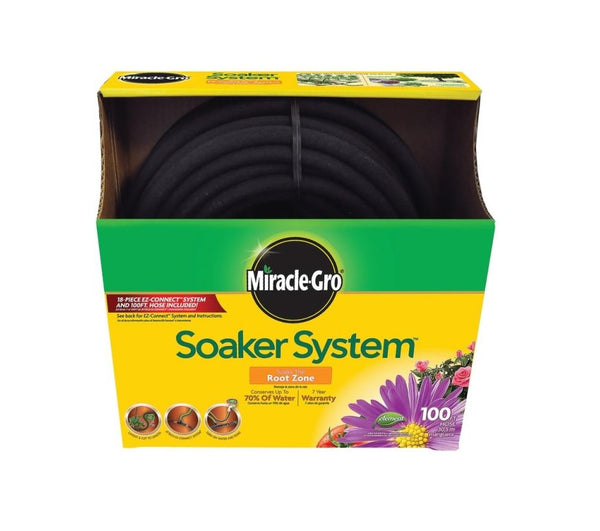 Element ELSPAK38100CC SoakerPro System Garden Hose Kit, Black, 3/8 in X 100 ft