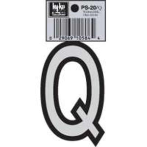 Hy-Ko PS-20/Q Vinyl lettering Reflective House Letter Q, Size 3-1/4"
