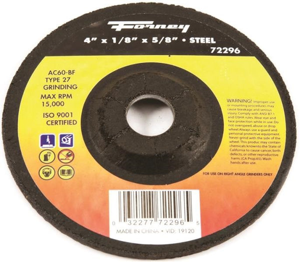 Forney 72296 Grinding Wheel, 60 Grit