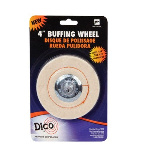 Dico 527-60-4M Mounted  Buffing Wheel, 4"