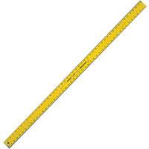Swanson AE142 Straight Edge Rules, 48", Yellow