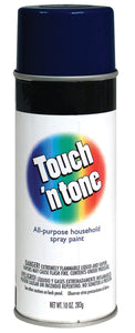 Rust-Oleum 55290830 Touch 'n Tone Gloss Spray Paint, Dark Blue, 10 Oz.