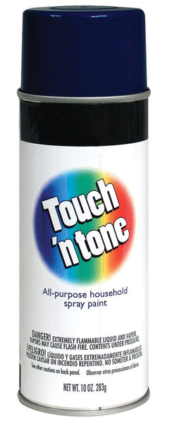 Rust-Oleum 55290830 Touch &#039;n Tone Gloss Spray Paint, Dark Blue, 10 Oz.