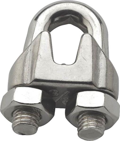 Baron 260S-3/8 Stainless Steel Wire Cable Clamp, 3/8"