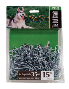 PDQ 27215 Dog Tie Out Chain, 15'