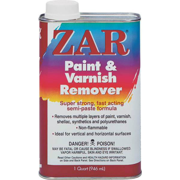 Zar 40012 Paint & Varnish Remover, Quart