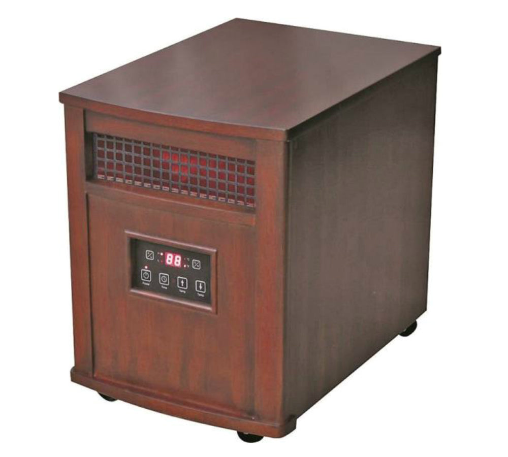 Comfort Glow QEH1501 Deluxe Infrared Quartz Electric Heater, Cherry, 5120 BTU