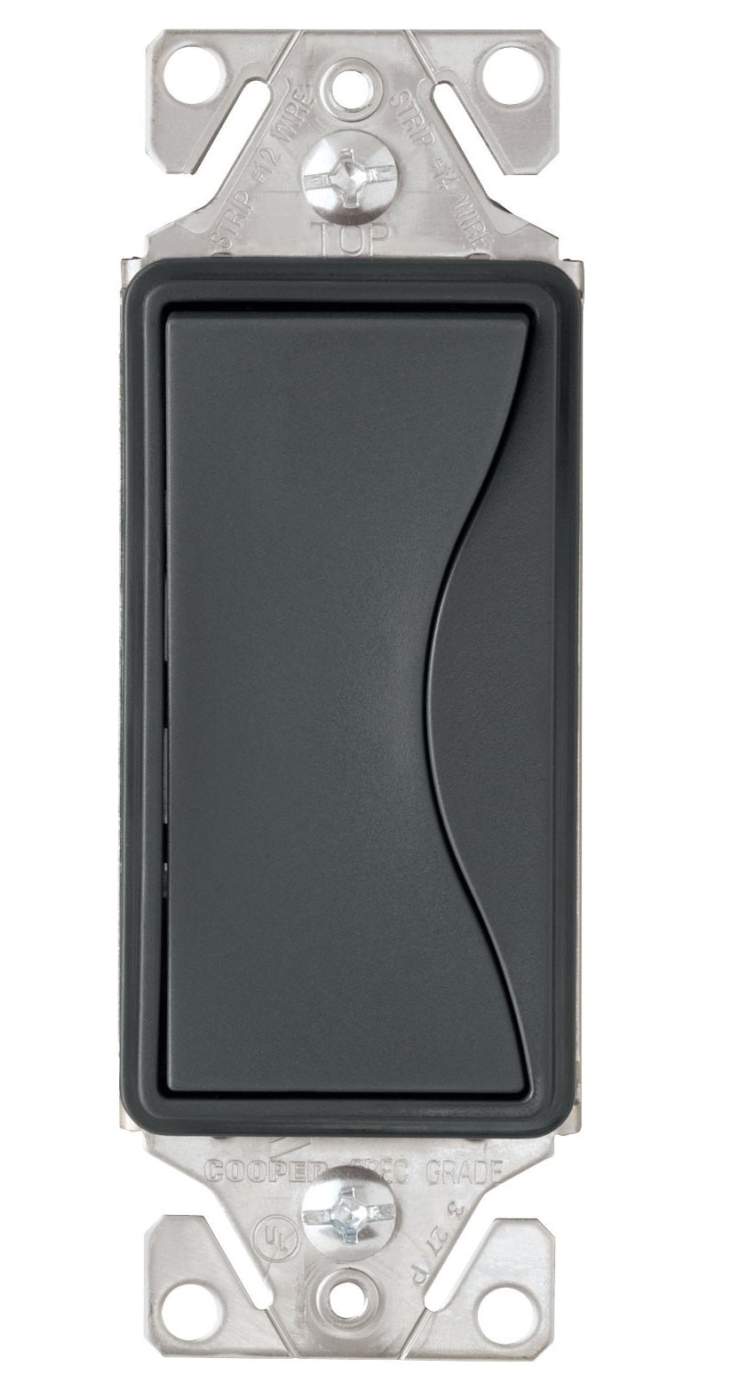 Cooper Wiring 9503SG Aspire 3-Way Switch, Silver Granite