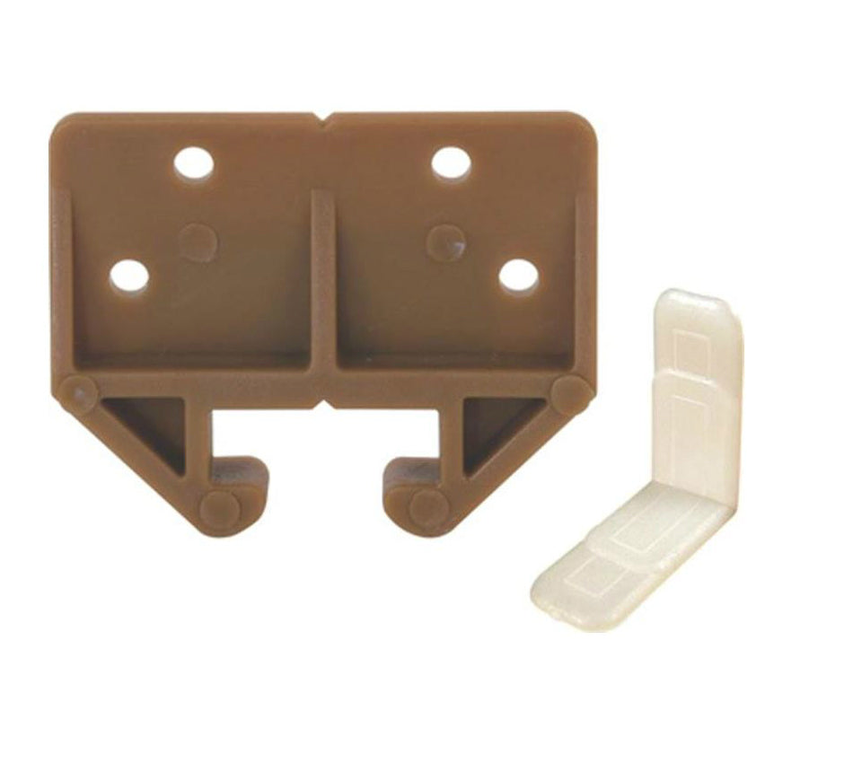 Prime Line R 7084 Drawer Track Guide Kit, Plastic, Brown