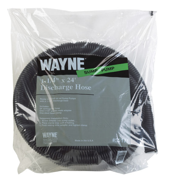 Wayne 56171 Sump Pump Discharge Hose Kit, 1-1/4" x 24&#039;