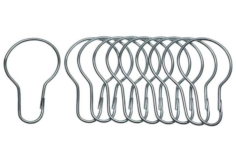 Danco 89046 Shower Curtain Hook, Metal, Chrome Plated