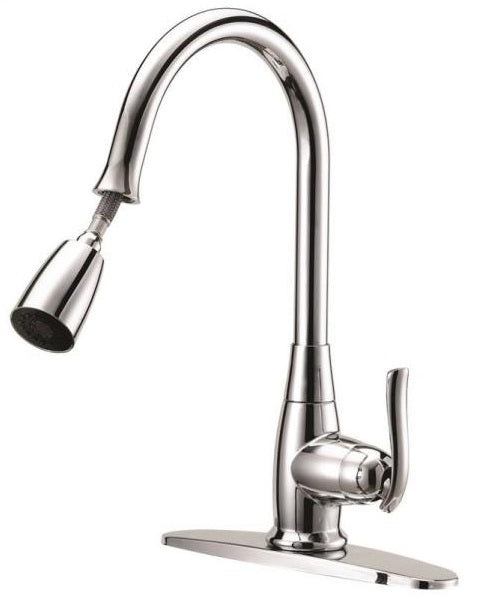 Boston Harbor FP4A0000CP Single Handle Pull-Down Kitchen Faucet, Chrome