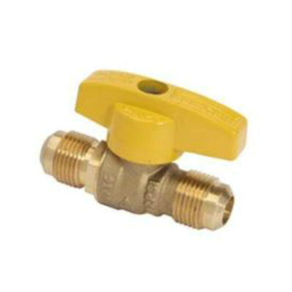 BrassCraft TBVF8 Gas Ball Valve, 1/2" OD Flare x 1/2" OD Flare