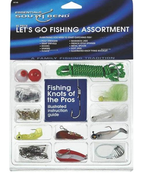 South Bend SBFWKIT Let&#039;s Go Fishing Assortment, 85 Piece