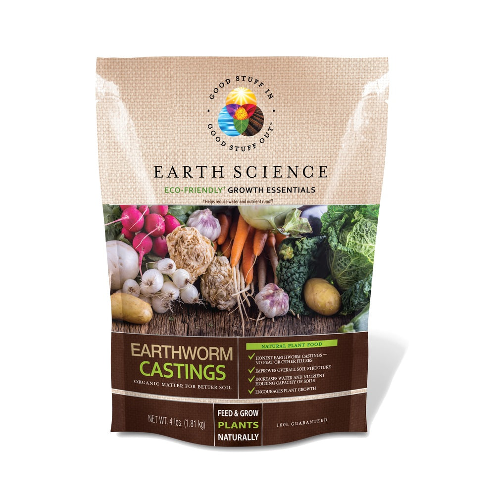 Earth Science 12130-6 Growth Essentials Earthworm Castings, 4 Lbs