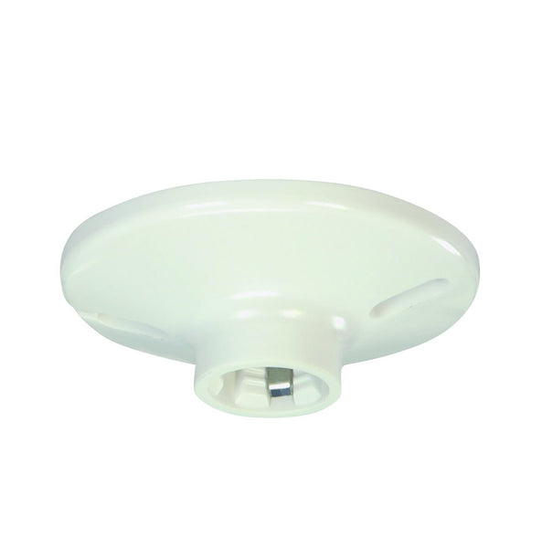 Eaton Wiring Devices S1174W-SP-L Ceiling Lamp Holder, Plastic, White