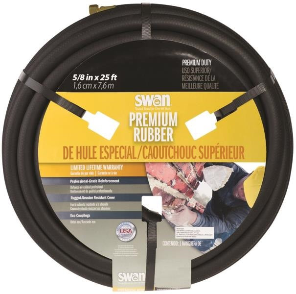 Swan SNCPM58025 "Heavy-Duty" Premium Rubber Hose 5/8"X25&#039;