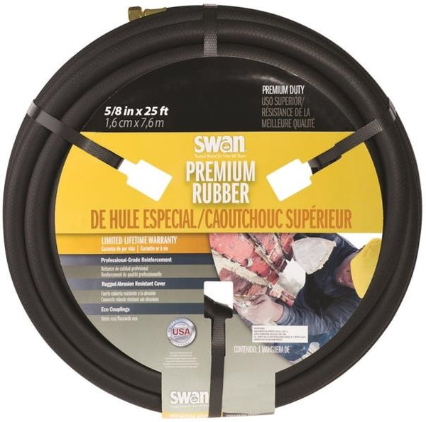 Swan SNCPM58025 "Heavy-Duty" Premium Rubber Hose 5/8"X25&#039;