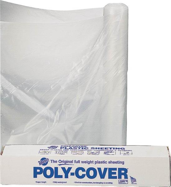 Lbm Poly 4X10-C Polyethylene Sheeting, 10&#039; x 100&#039;, Clear