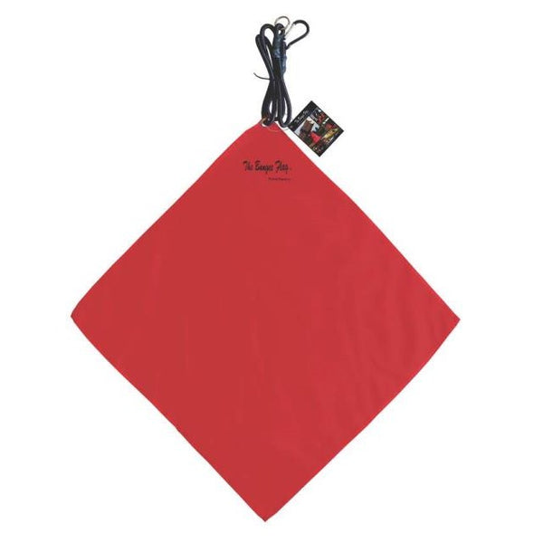 Fu Len Holdings TCO00230 Bungee Safety Flag with Bungee, 18" x 18" , Red