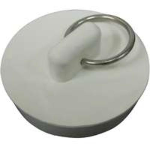 Worldwide PMB-111 Sink Stopper, White, Rubber, 1-1/8" To 1-1/4"