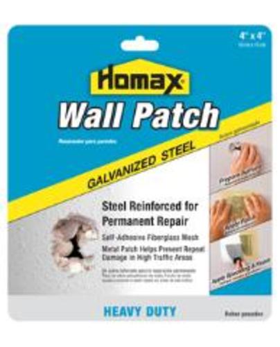 The Homax Group 5504 Wall Patch 4" X 4", Galvanized Steel