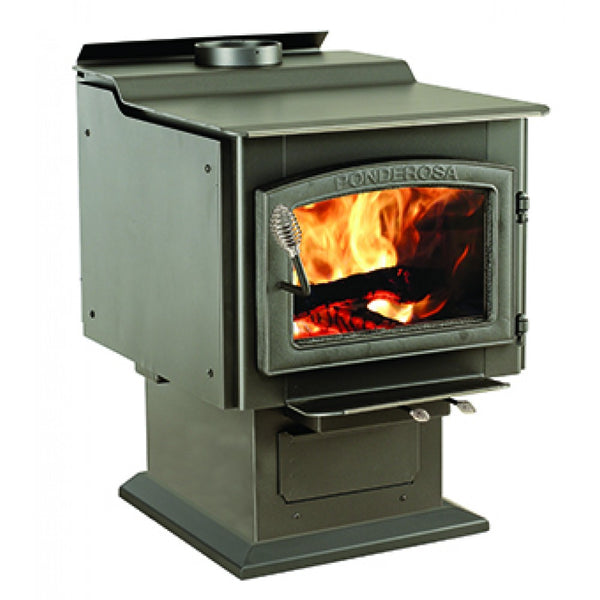 Vogelzang TR007 Ponderosa Heavy Gauge Wood Stove, 2,600 Sq. Ft.
