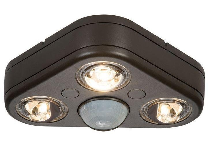 Cooper Lighting REV32750M Triple Head LED Floodlight, Bronze