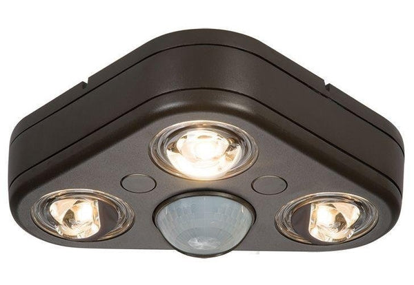 Cooper Lighting REV32750M Triple Head LED Floodlight, Bronze