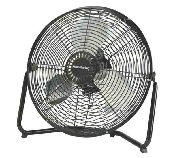 PowerZone LF-14 High Velocity Floor Fan, Black