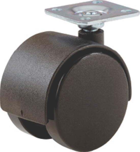 Shepherd Hardware 9401 Furniture Casters, 1-5/8", Black