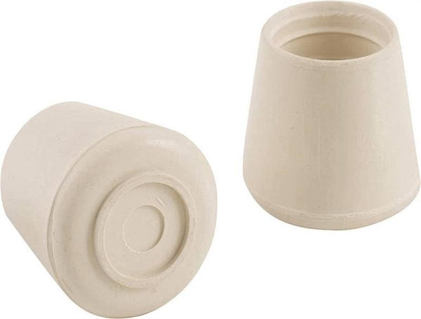 Prosource FE-50646-PS Furniture Rubber Leg Tips, 1-1/8", White