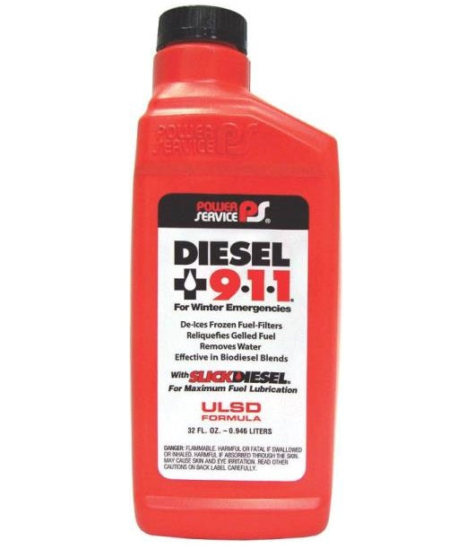 Power Service 8025 Diesel 911 Additive, 32 Oz