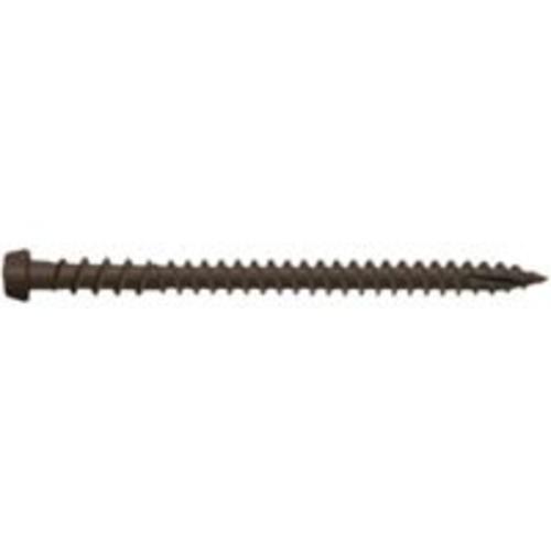 Camo 0349254 Cap Stock Deck Screw, Brown, 2-1/2" x #10