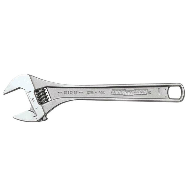 Channellock 810W Adjustable Wrench, Chrome, 10"
