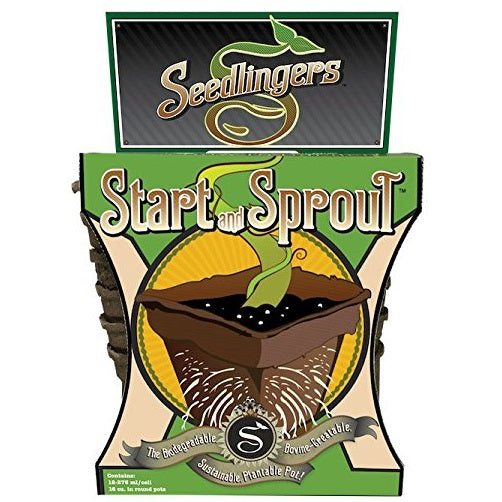 Seedlingers SSP-R-312 Start & Sprout Pot, 3 Round