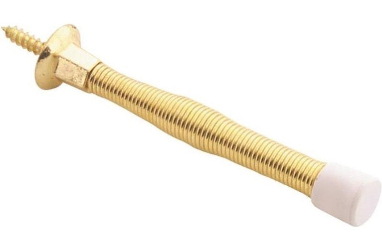 Prosource H61-Z010C-PS Baseboard Doorstops, Polished Brass
