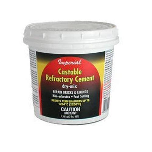 Imperial KK0061 Castable Refractory Cement, 3 lbs, Buff