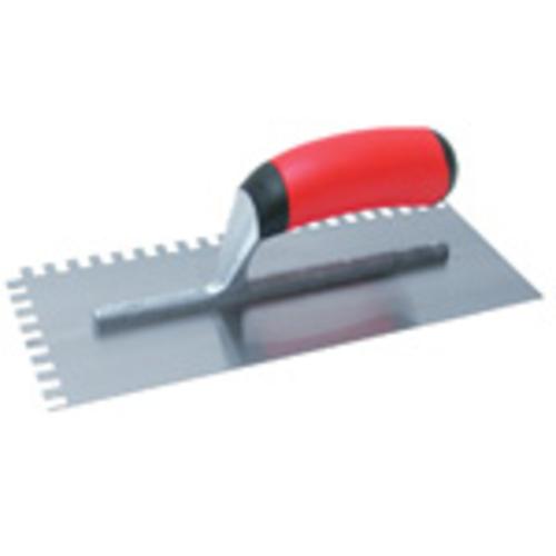 Marshalltown 15672 Square Notched Trowel, 11"x4-1/2"