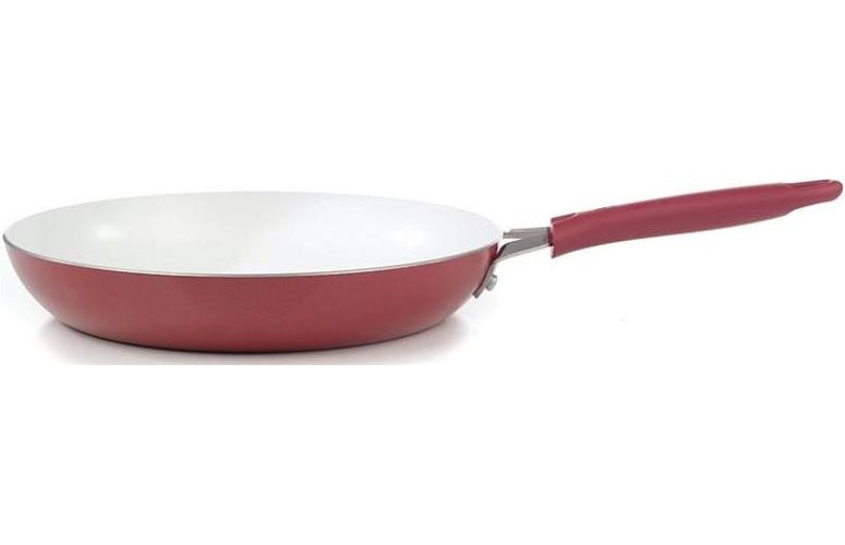 T-Fal C9430764 Non-Stick Saute Pan With Cover, 12", Red