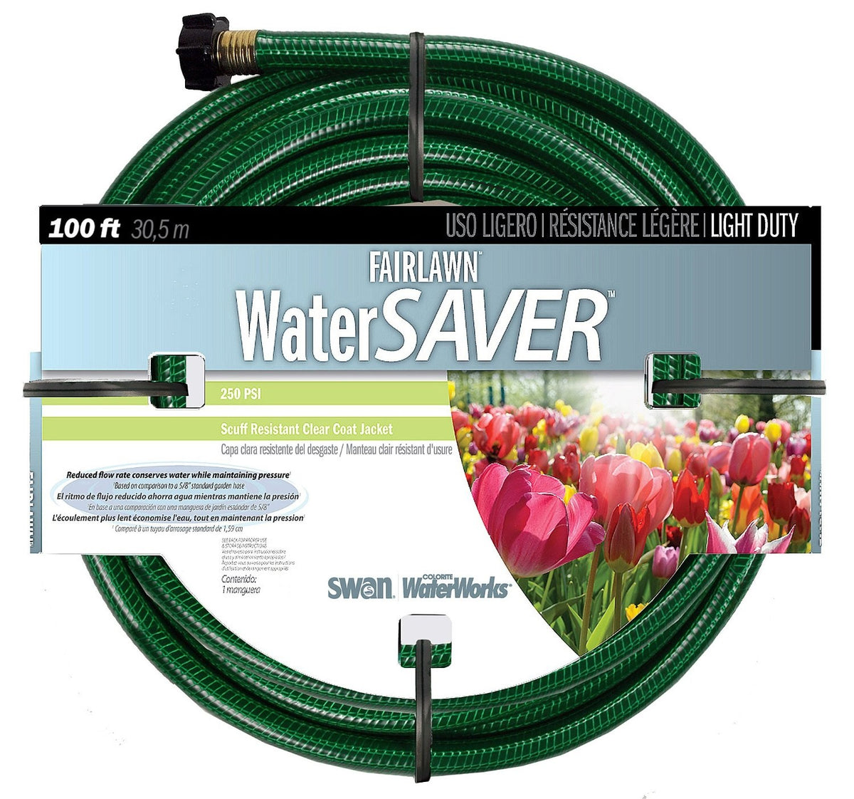 Swan SNFA12100 Fairlawn Water Saver Garden Hose, 1/2" x 100'