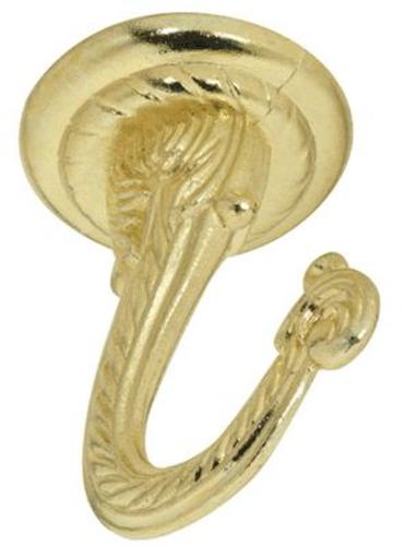 Stanley Hardware 274-886 Swag Hooks, Brass, 2-1/4"