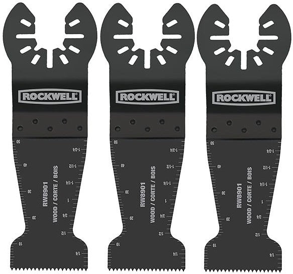Rockwell RW8901.3 Sonicrafter Universal End Cut Blades, 1-3/8", 3/Pack