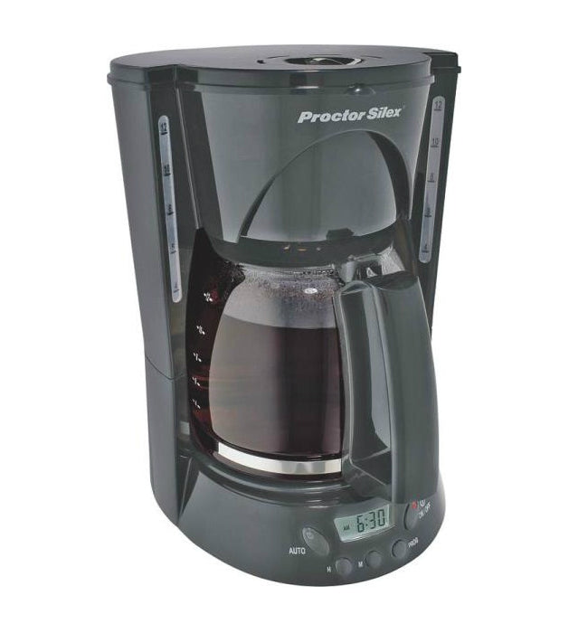 Proctor Silex 43672 Programmable Coffeemaker, 12 Cup