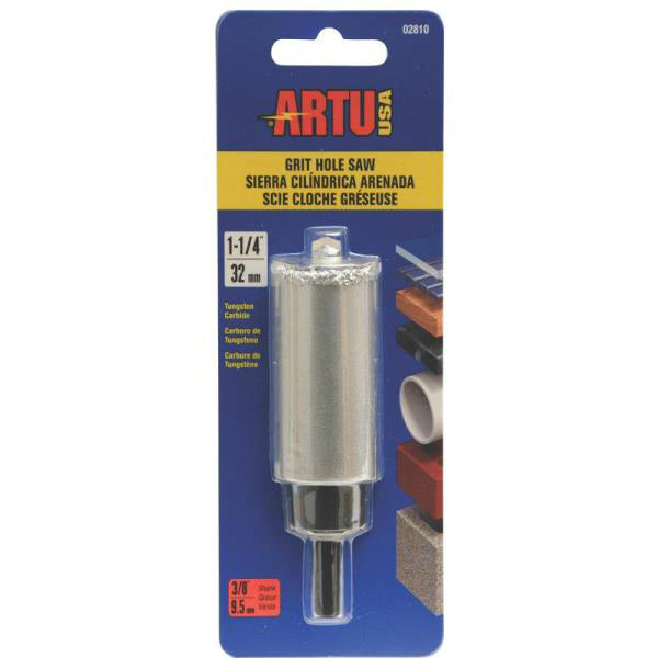 Artu Usa 02810 Tungsten Carbide Grit Hole Saw, 1-1/4"